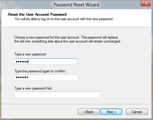 reset password windows 8